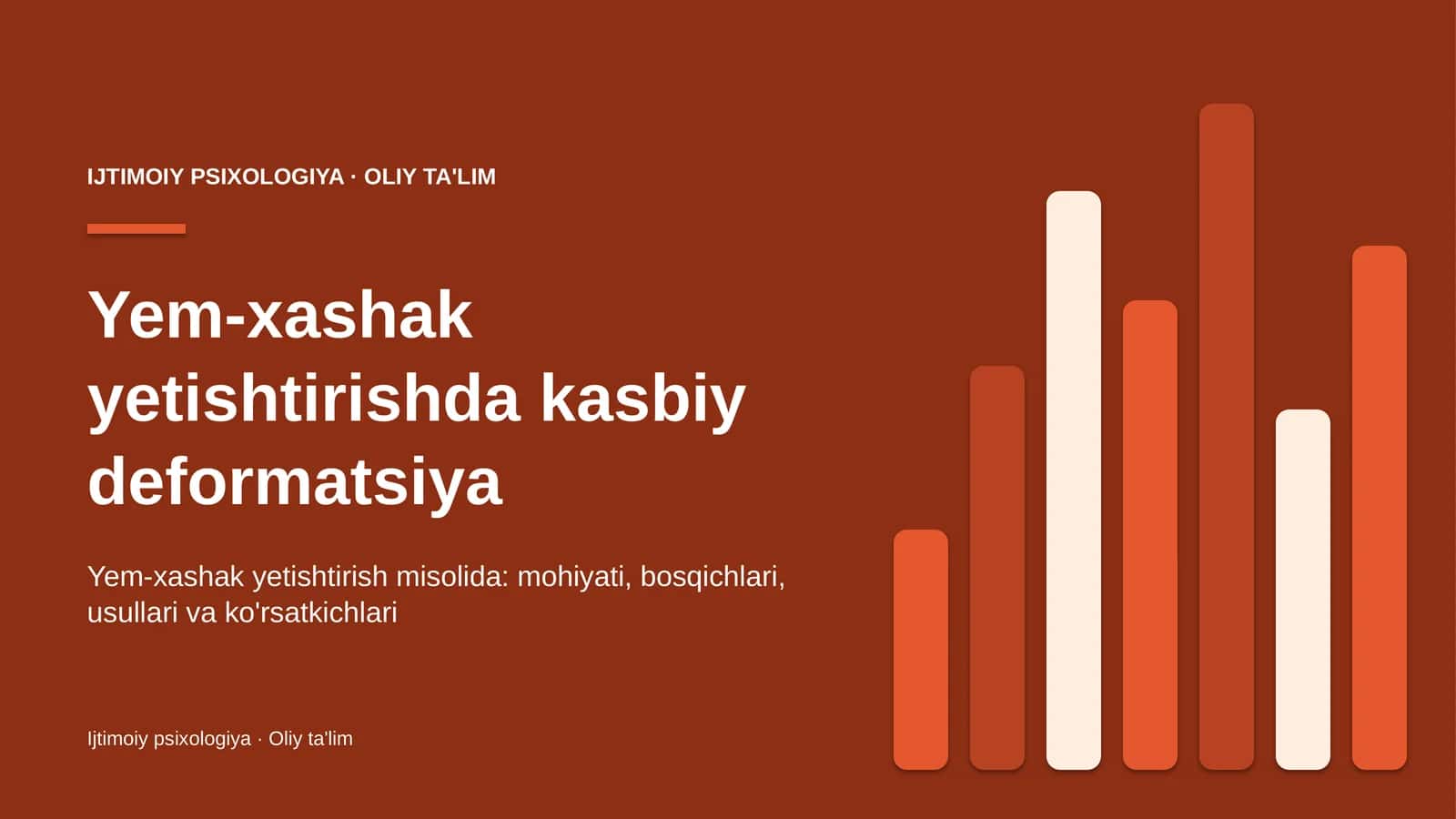 Yem-xashak yetishtirishda kasbiy deformatsiya