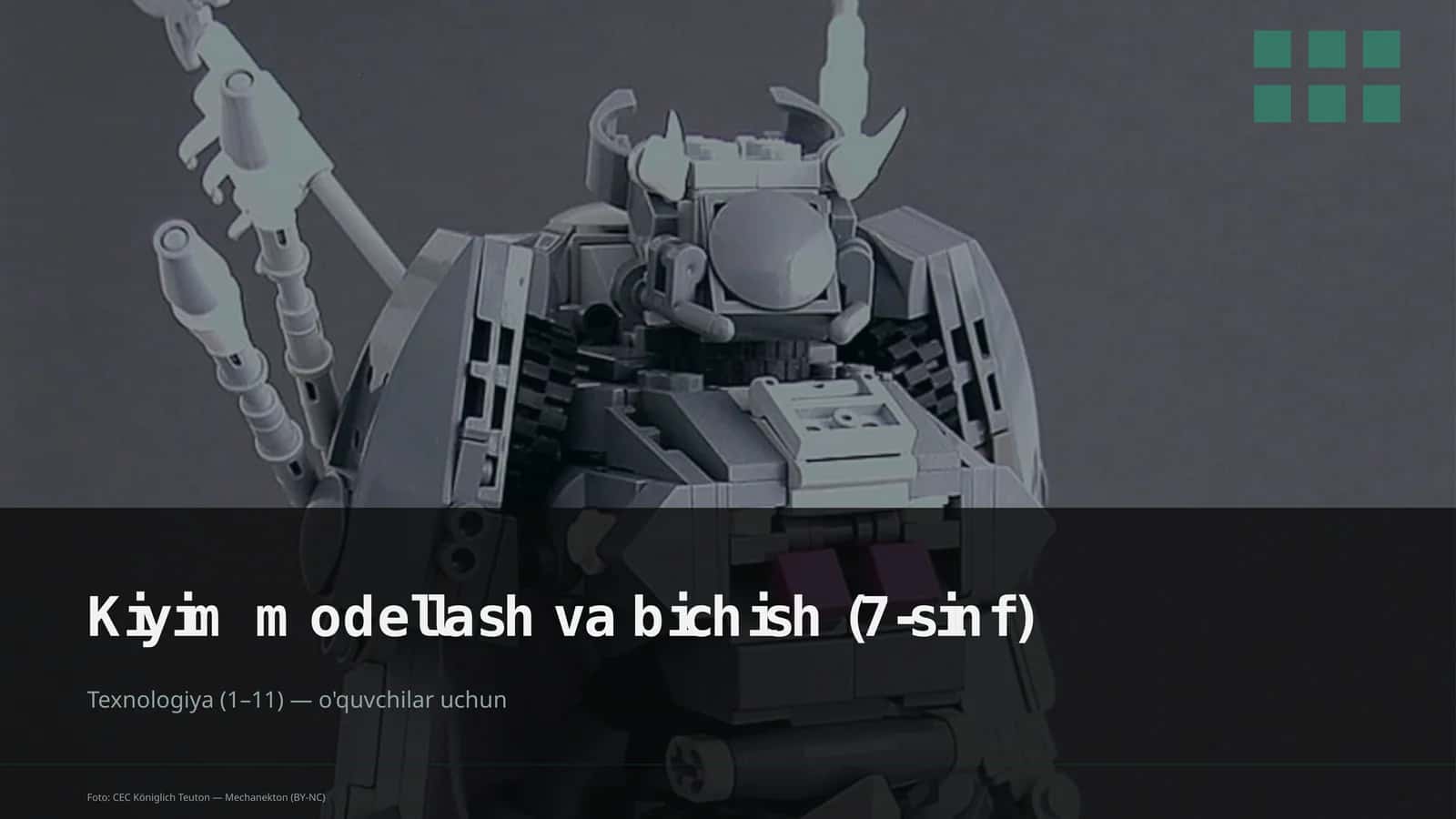 Kiyim modellash va bichish (7-sinf)