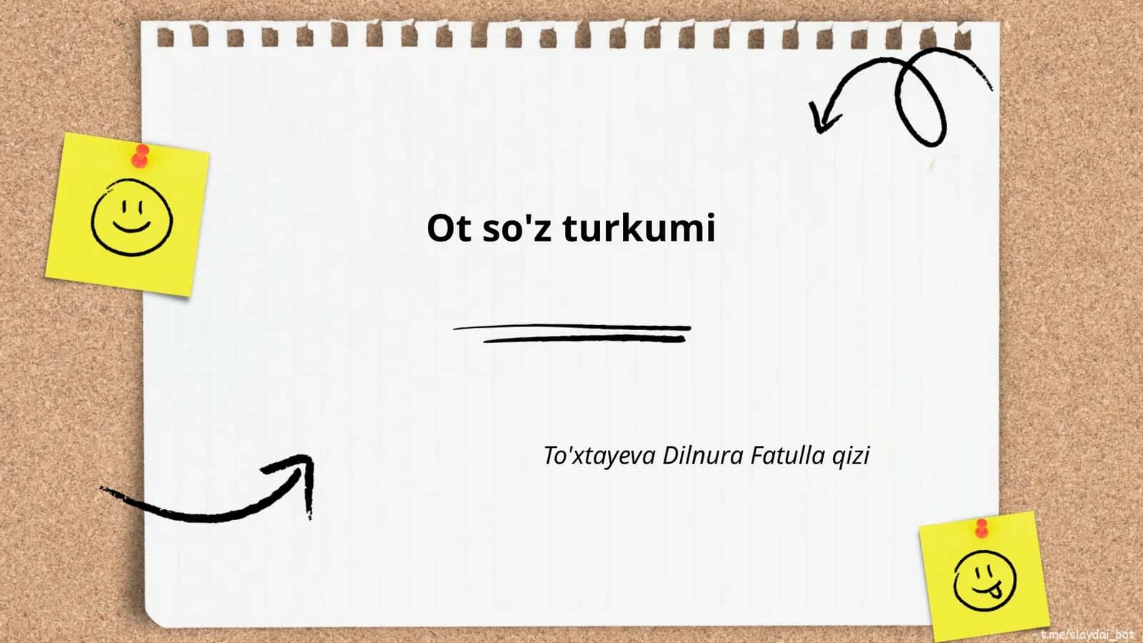 Ot so'z turkumi