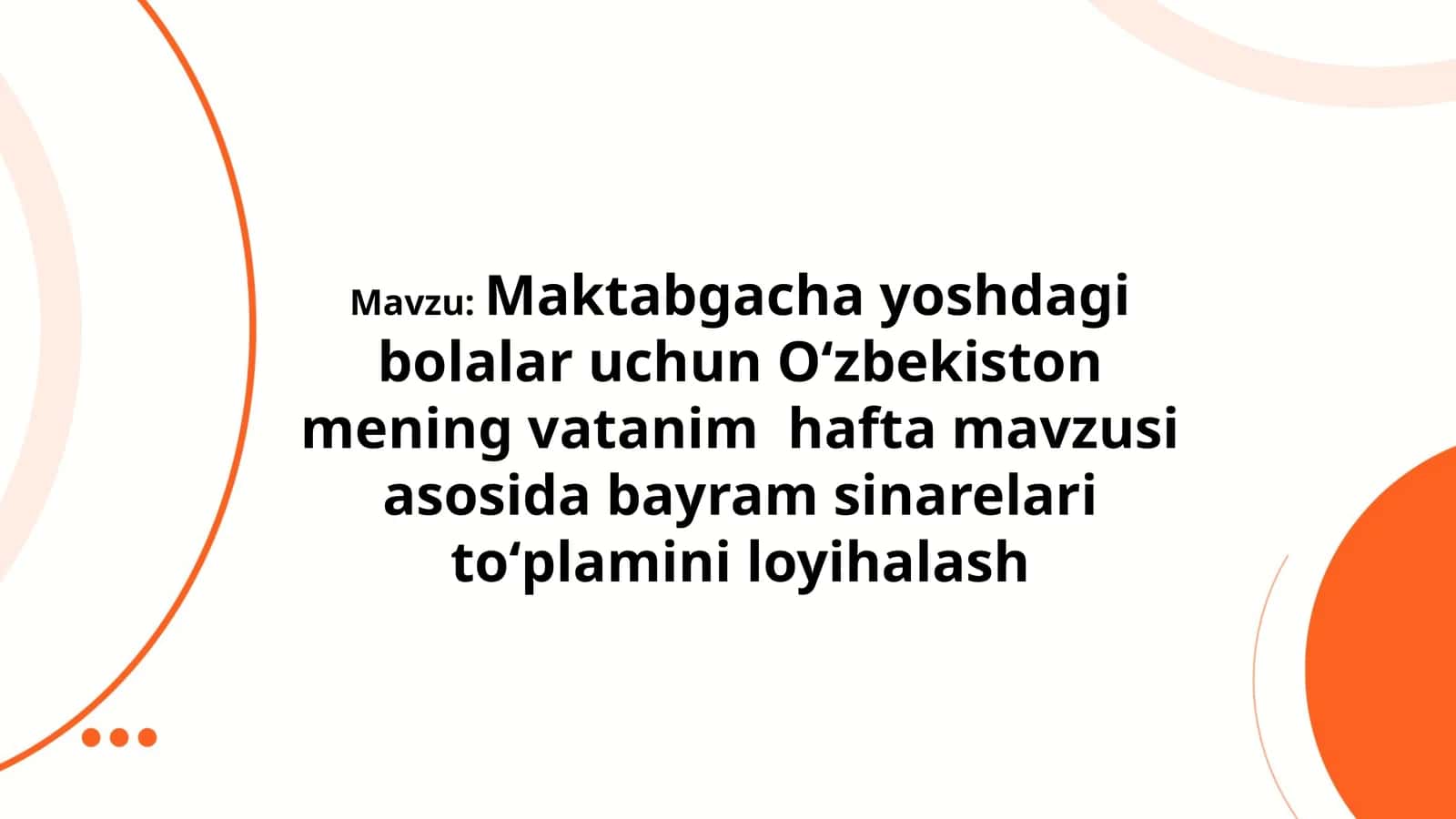 "Oʻzbekiston mening vatanim" haftasi