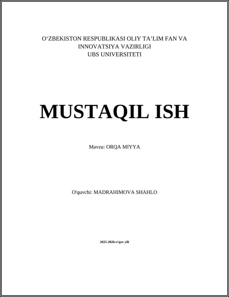 ORQA MIYYA