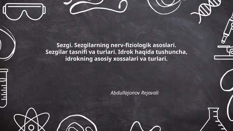 Sezgi va uning vazifalari