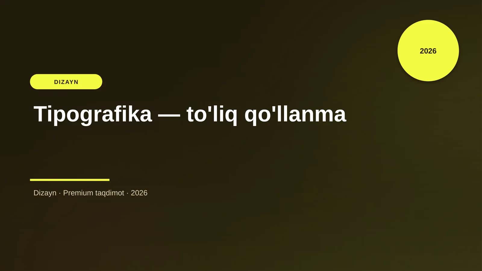 Tipografika — to'liq qo'llanma