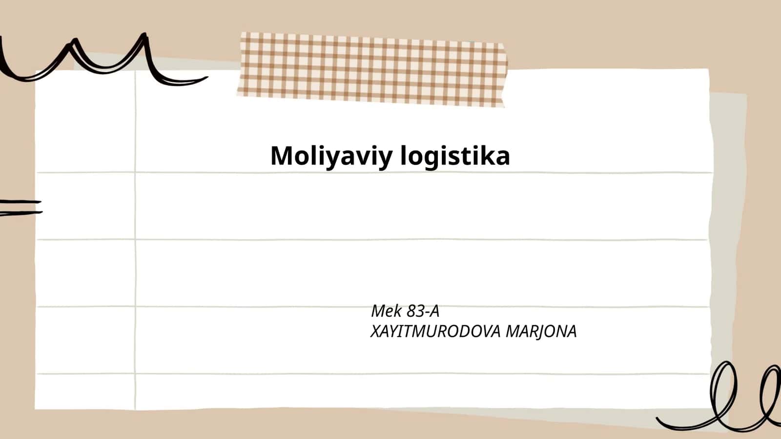 Moliyaviy logistika