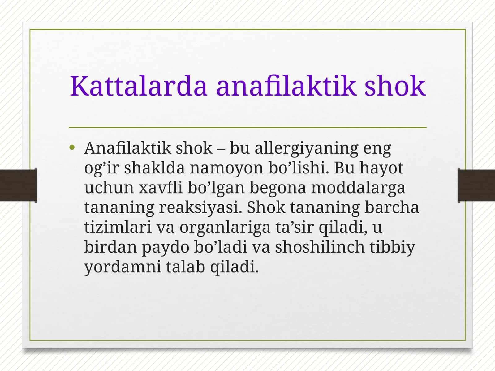 Kattalarda anafilaktik shok