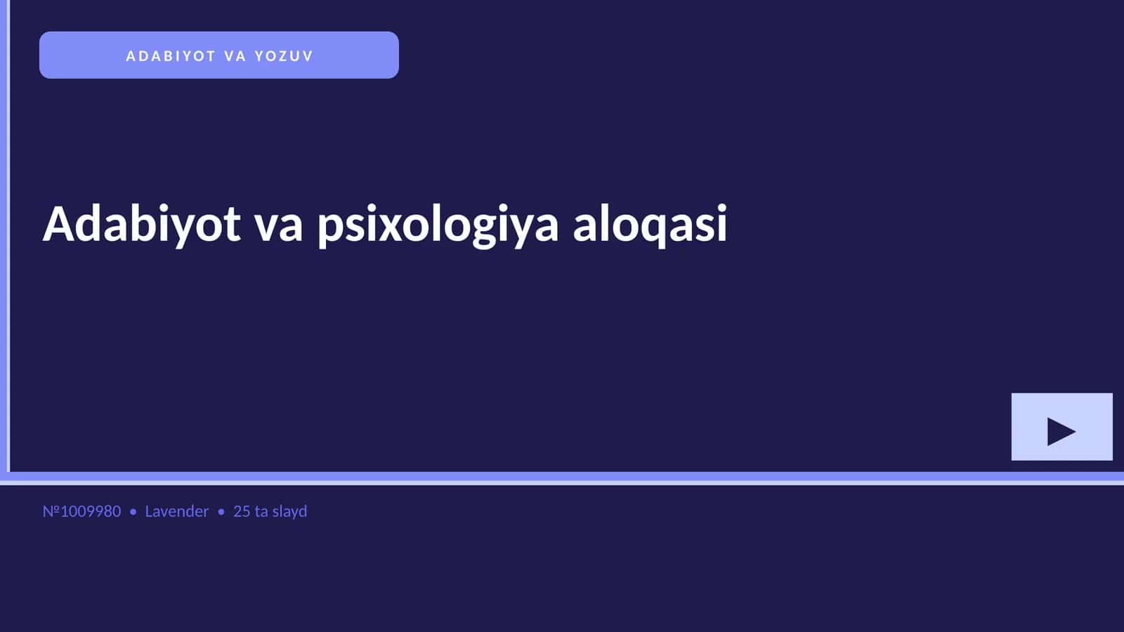Adabiyot va psixologiya aloqasi