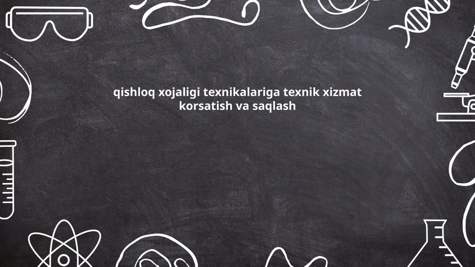 Traktorlarning Texnik Xizmat Ko'rsatish Turlari