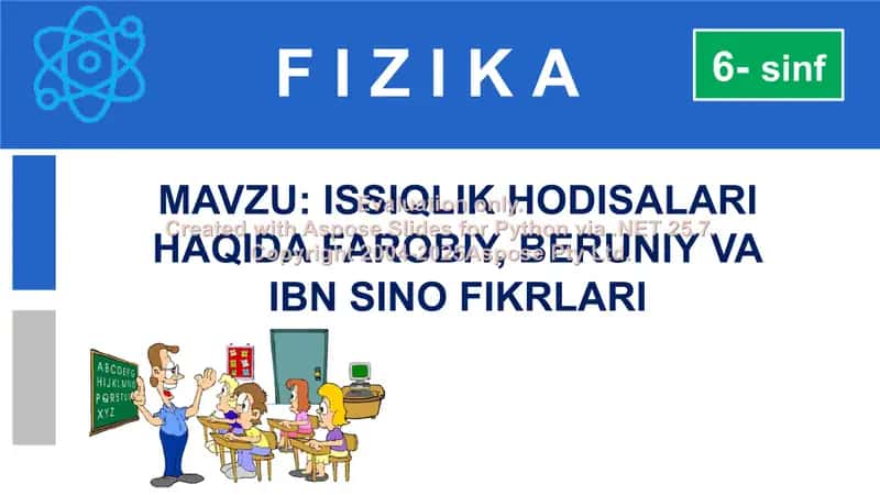 Issiqlik hodisalari haqida Farobiy, Beruniy va Ibn Sino fikrlari