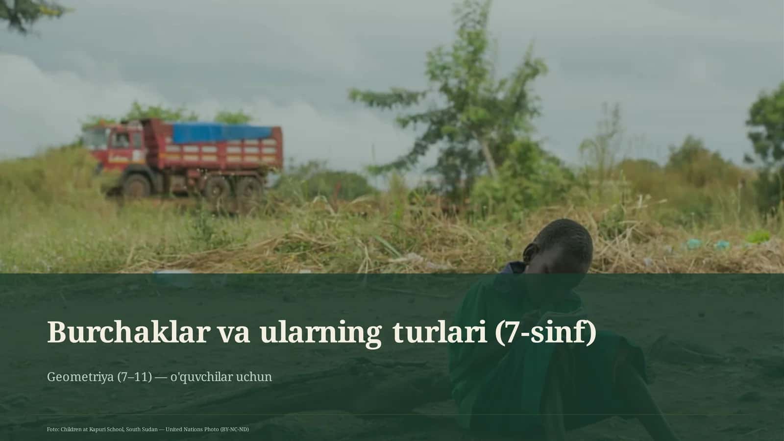 Burchaklar va ularning turlari (7-sinf)