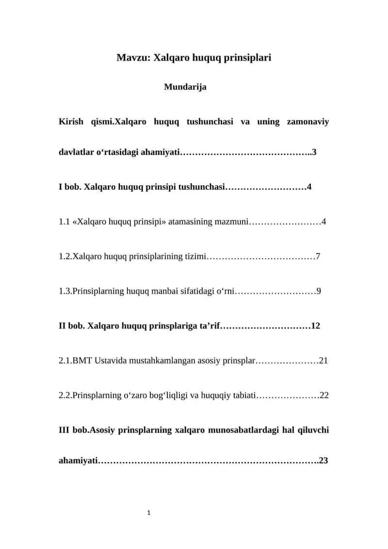 Xalqaro huquq prinsiplari