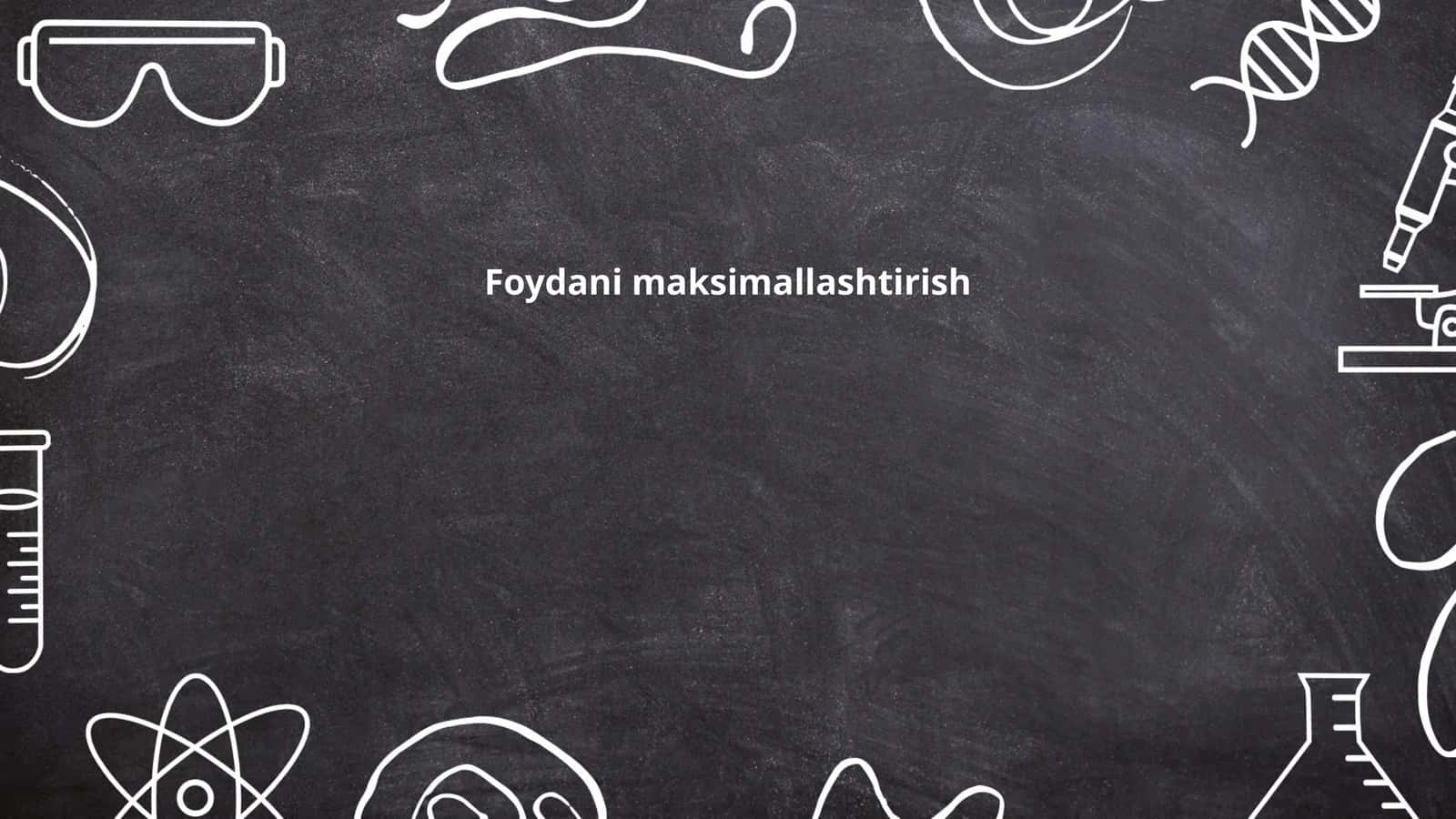Foydani maksimallashtirish