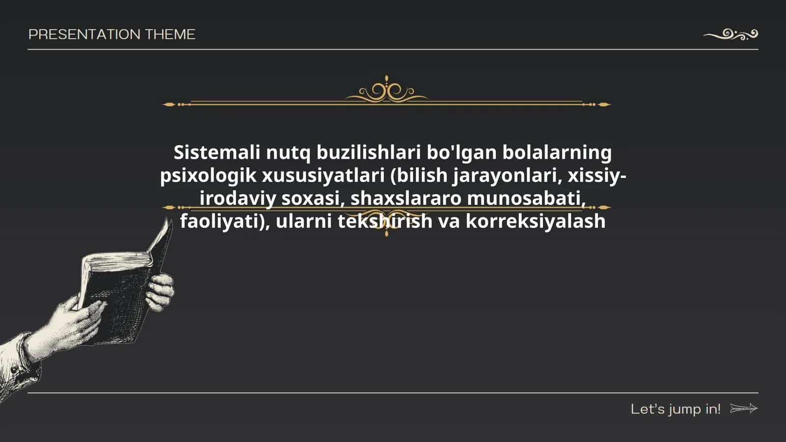 Sistemali nutq buzilishlari bo'lgan bolalarning psixologik xususiyatlari