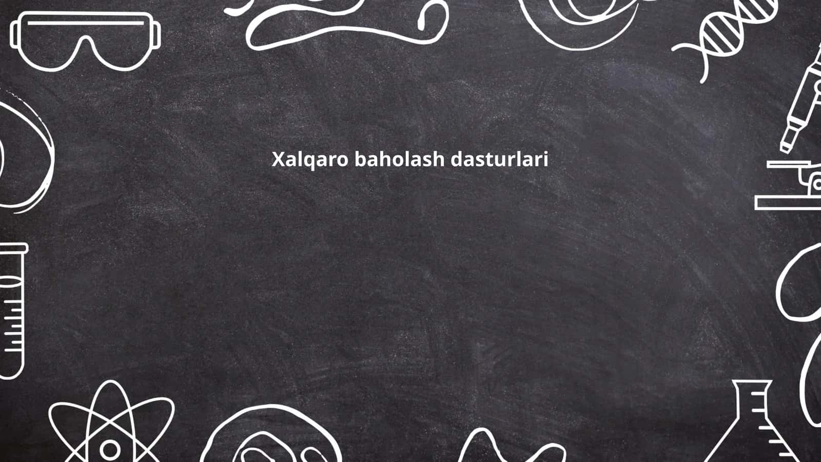 Xalqaro baholash dasturlari
