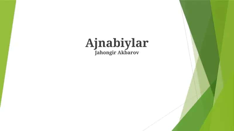 Ajnabiylar