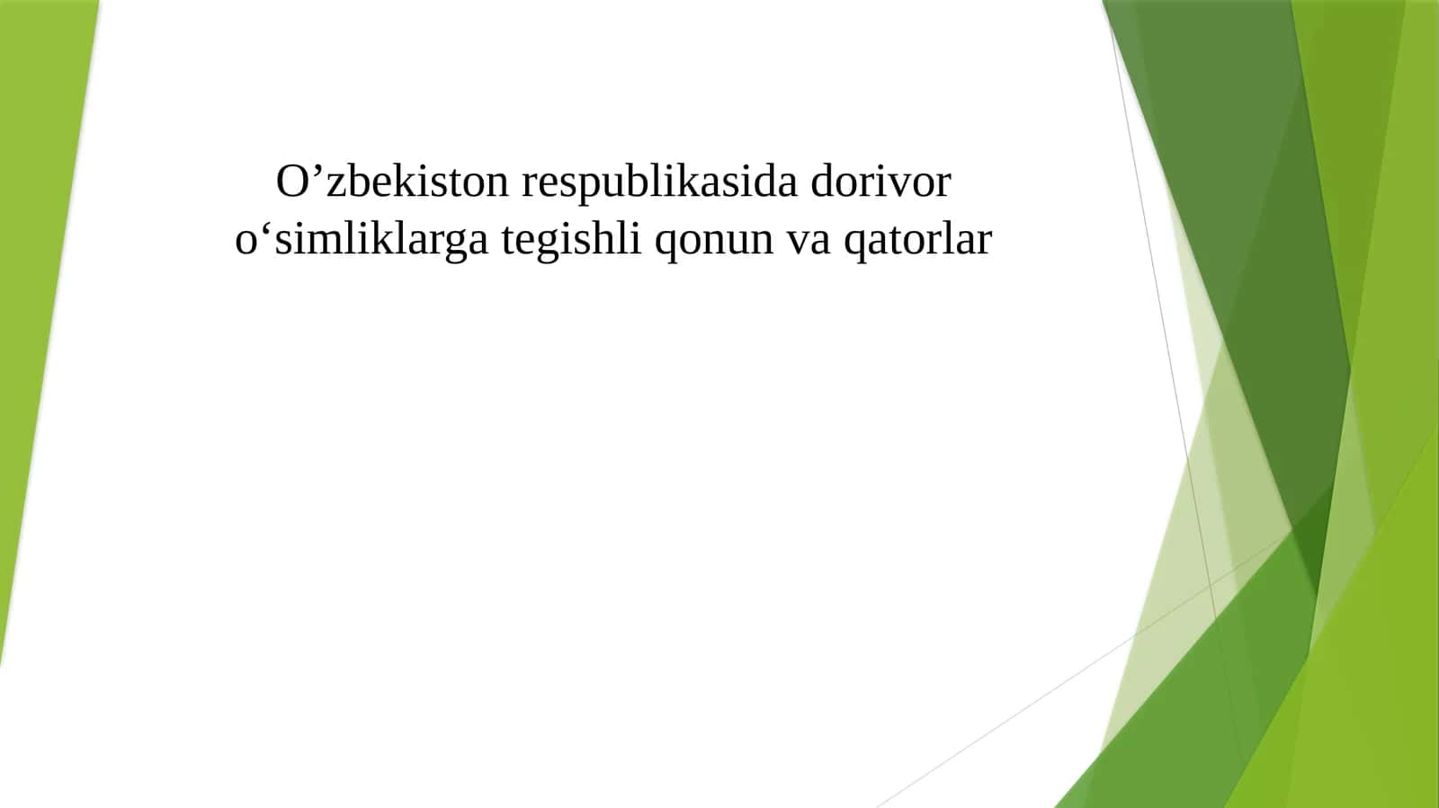Dorivor o'simliklarni muhofaza qilish