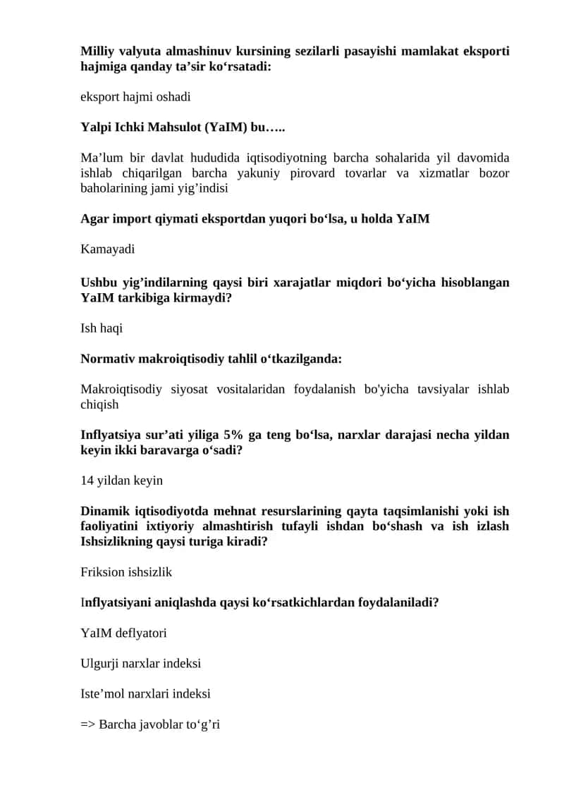 Yalpi Ichki Mahsulot (YaIM)