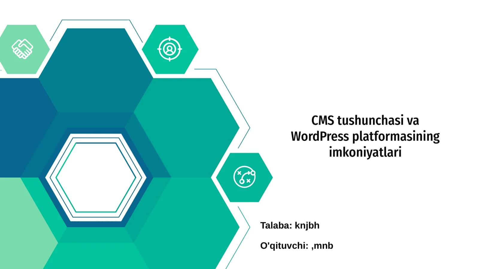 CMS tushunchasi va WordPress platformasining imkoniyatlari