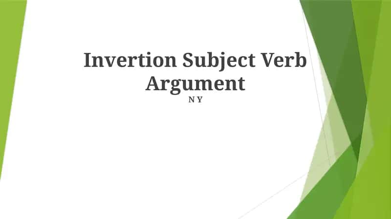 Inversion