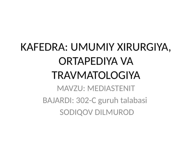 MEDIASTENIT