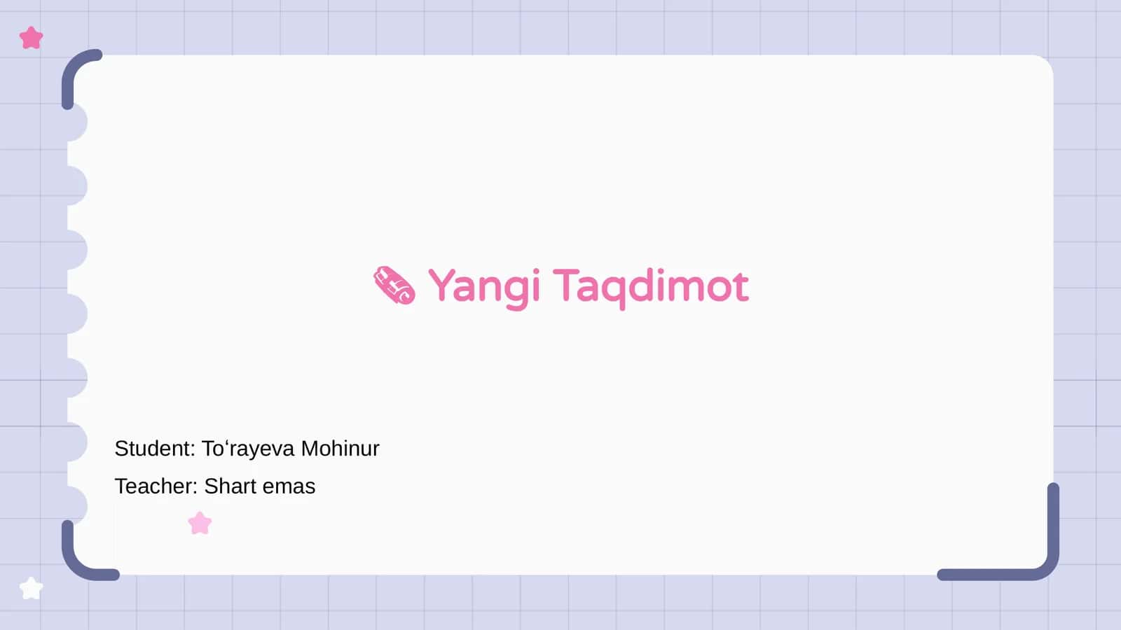 Yangi Taqdimot