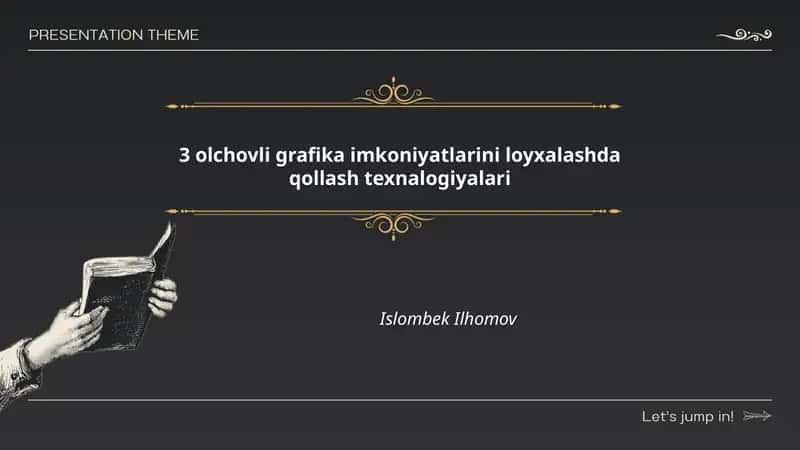 3 olchovli grafika imkoniyatlarini loyxalashda qollash texnalogiyalari