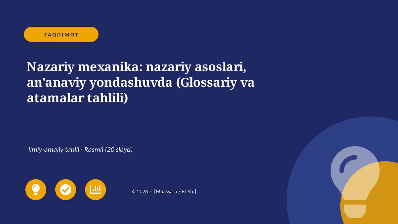 Nazariy mexanika: nazariy asoslari, an'anaviy yondashuvda (Glossariy va atamalar tahlili)