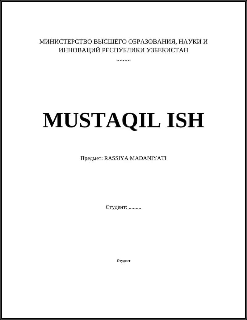 RASSIYA MADANIYATI