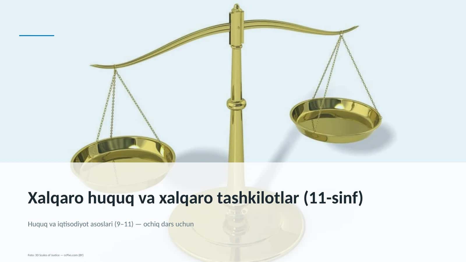 Xalqaro huquq va xalqaro tashkilotlar (11-sinf)