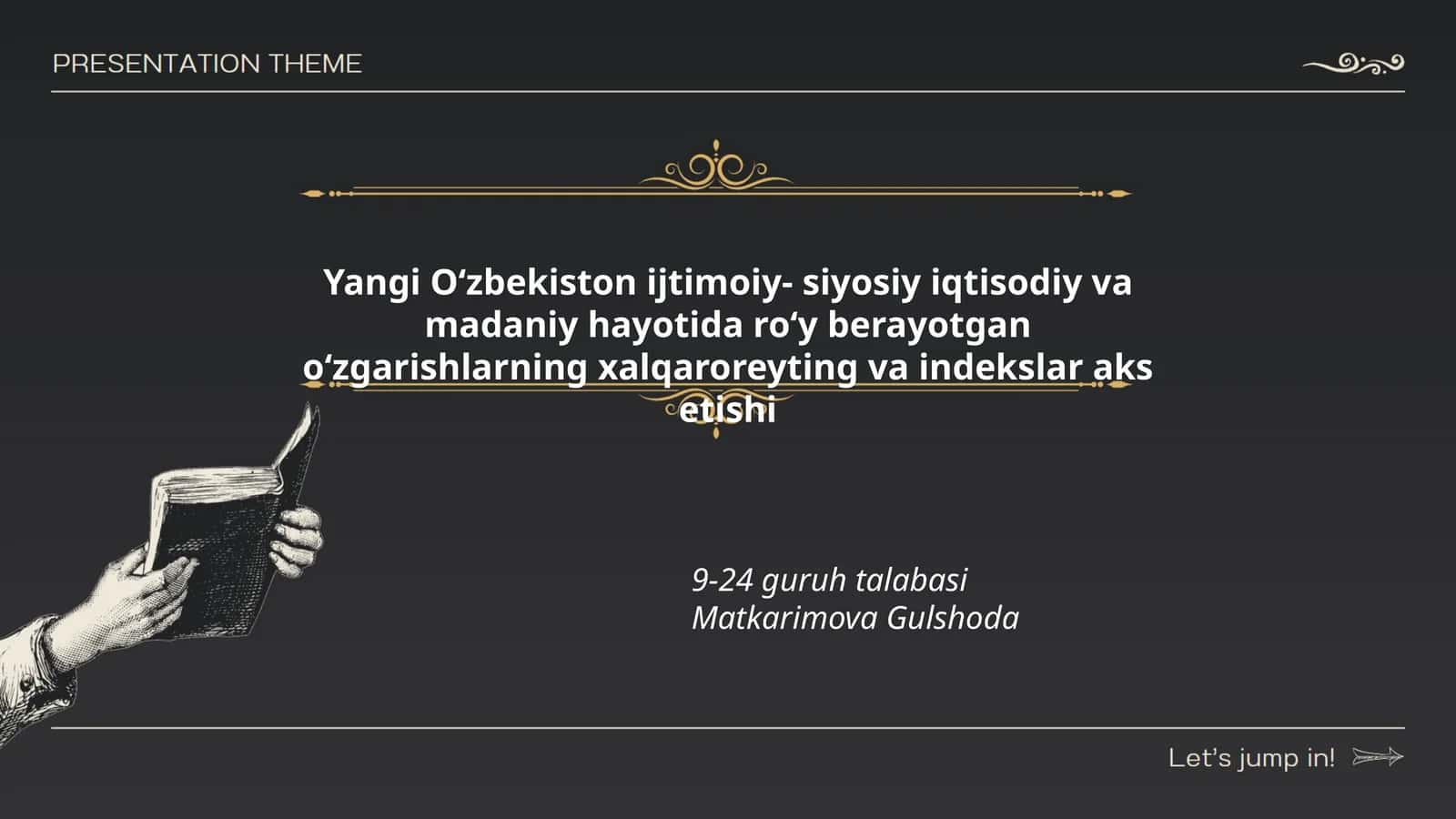 Yangi Oʻzbekiston ijtimoiy- siyosiy iqtisodiy va madaniy hayotida roʻy berayotgan oʻzgarishlarning xalqaroreyting va indekslar aks etishi