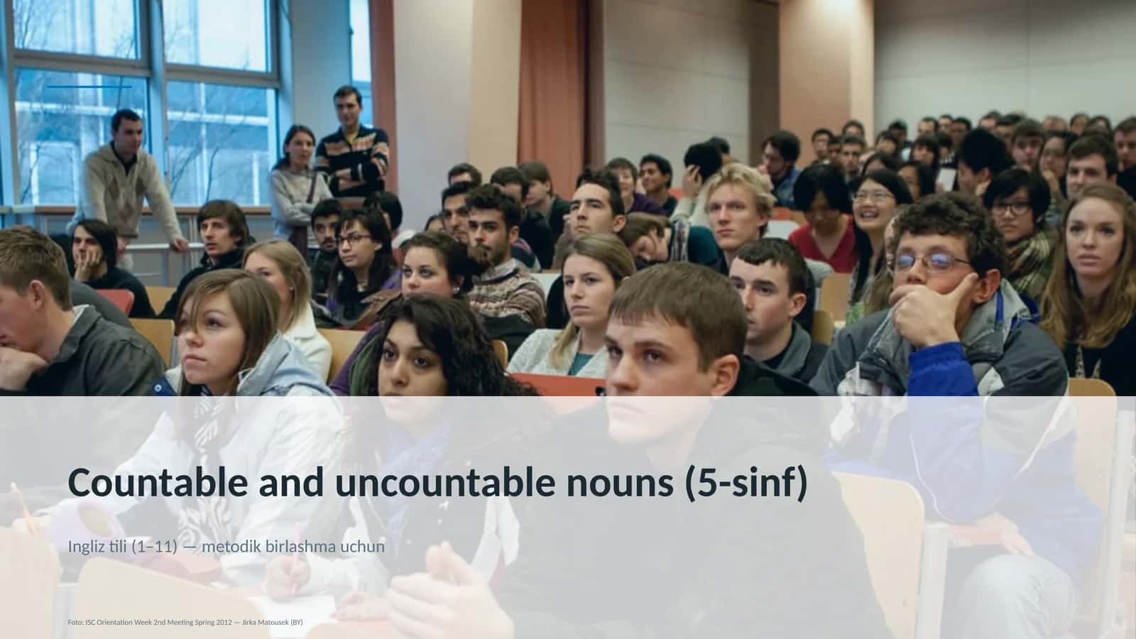 Countable and uncountable nouns (5-sinf)