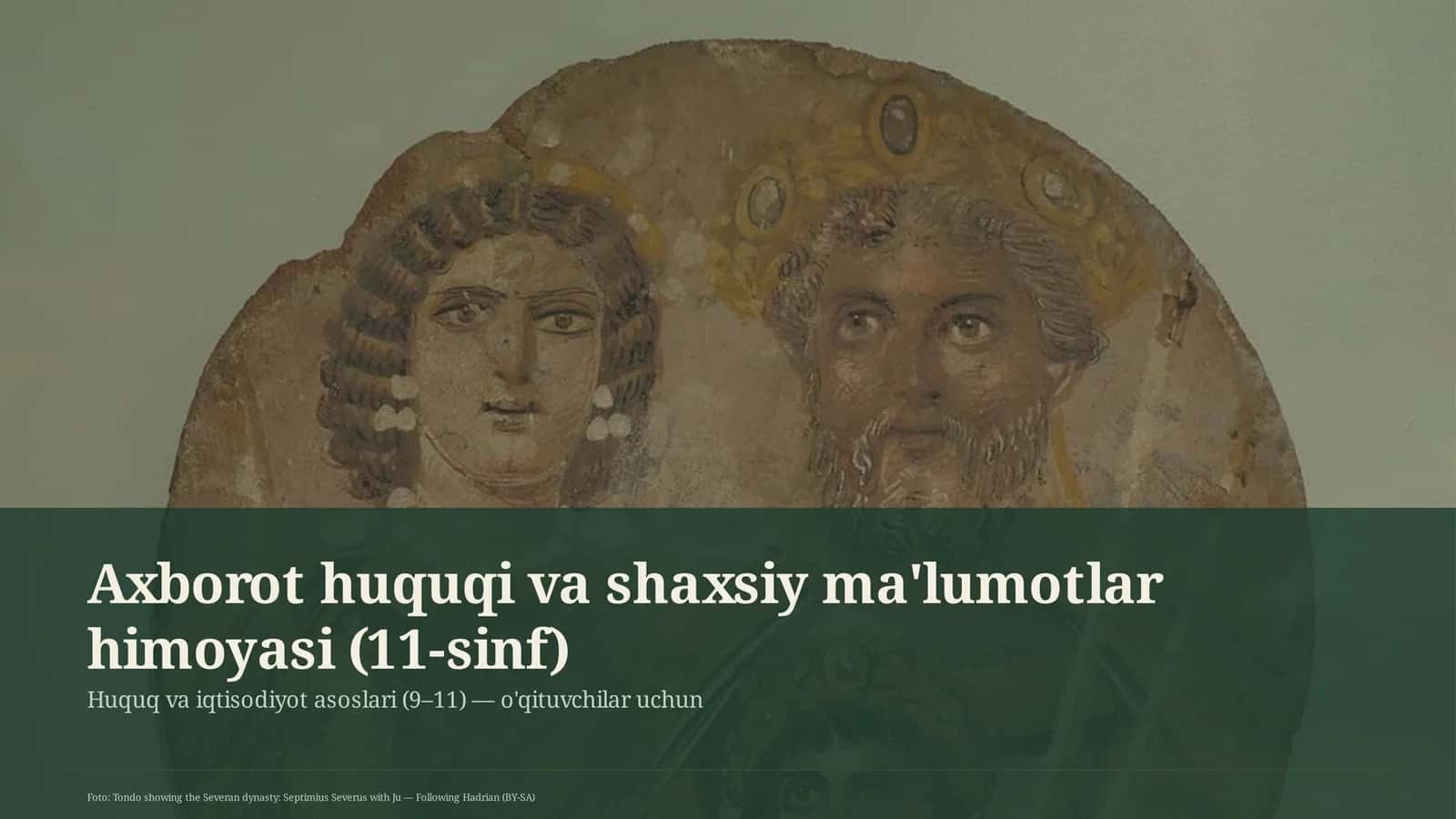 Axborot huquqi va shaxsiy ma'lumotlar himoyasi (11-sinf)