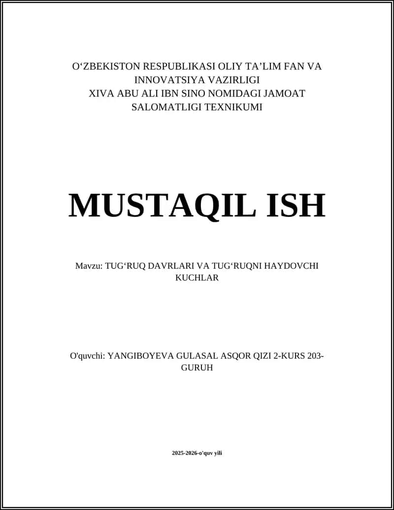 Tugʻruq Davr va Haydovchi Kuchlar