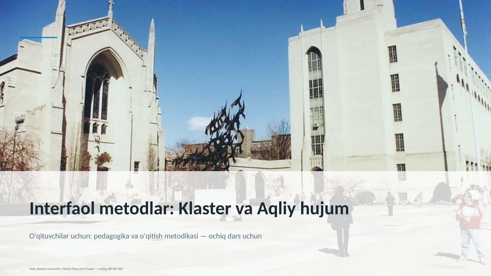 Interfaol metodlar: Klaster va Aqliy hujum