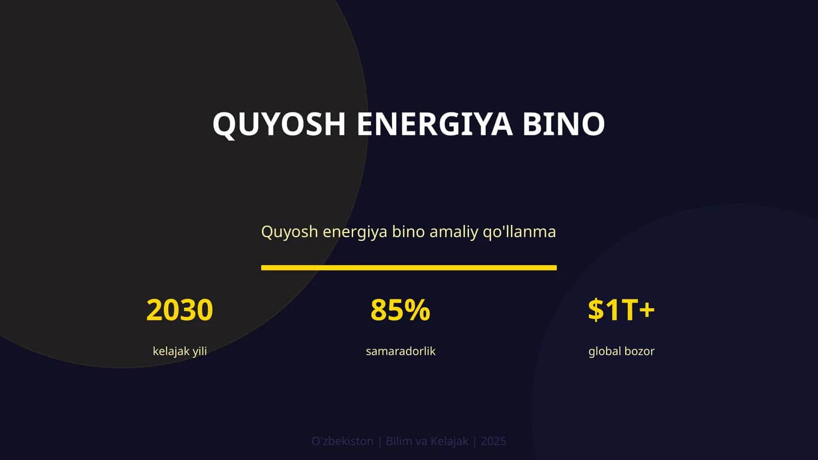 Quyosh energiya bino