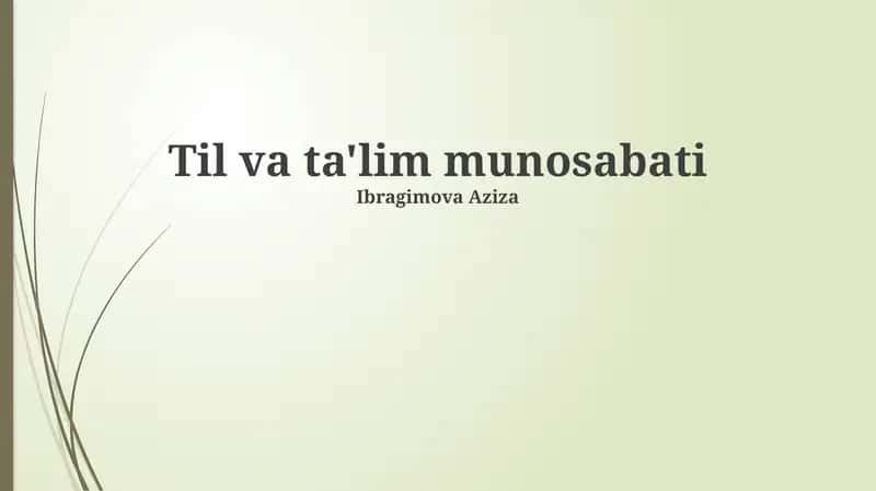 Ta’limning Ish bozoriga ta’siri