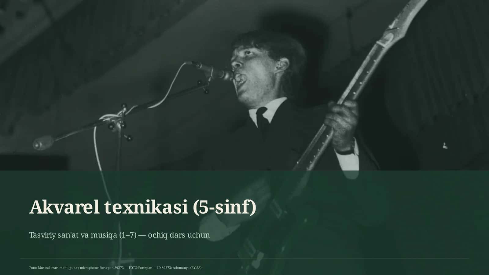 Akvarel texnikasi (5-sinf)