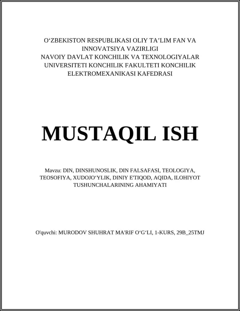 Oliy ta'lim fan va innovatsiya vazirligi