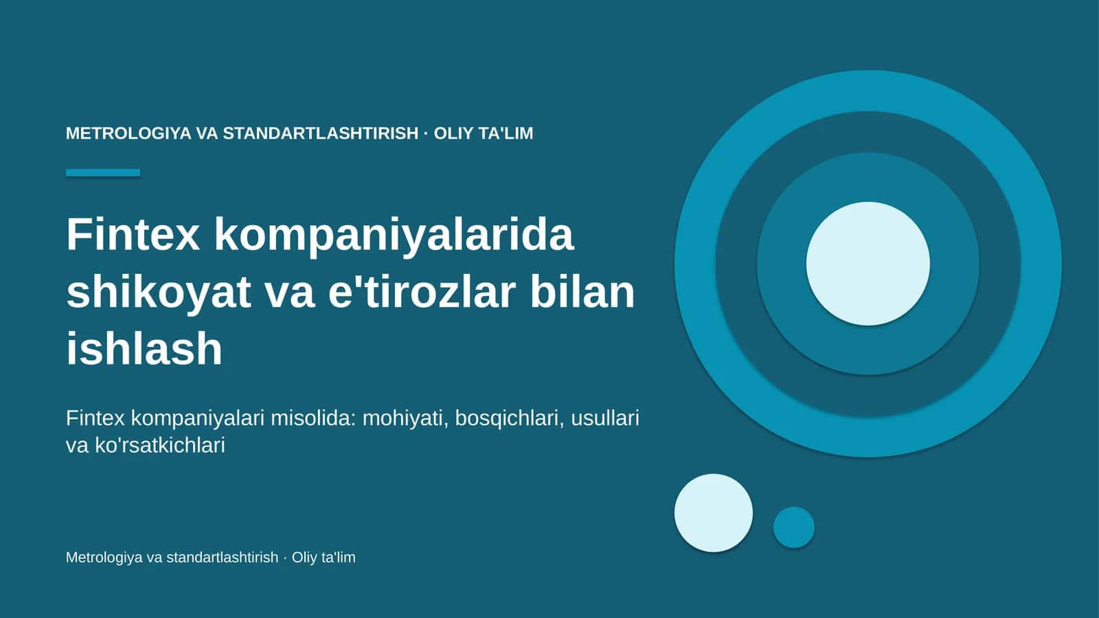 Fintex kompaniyalarida shikoyat va e'tirozlar bilan ishlash
