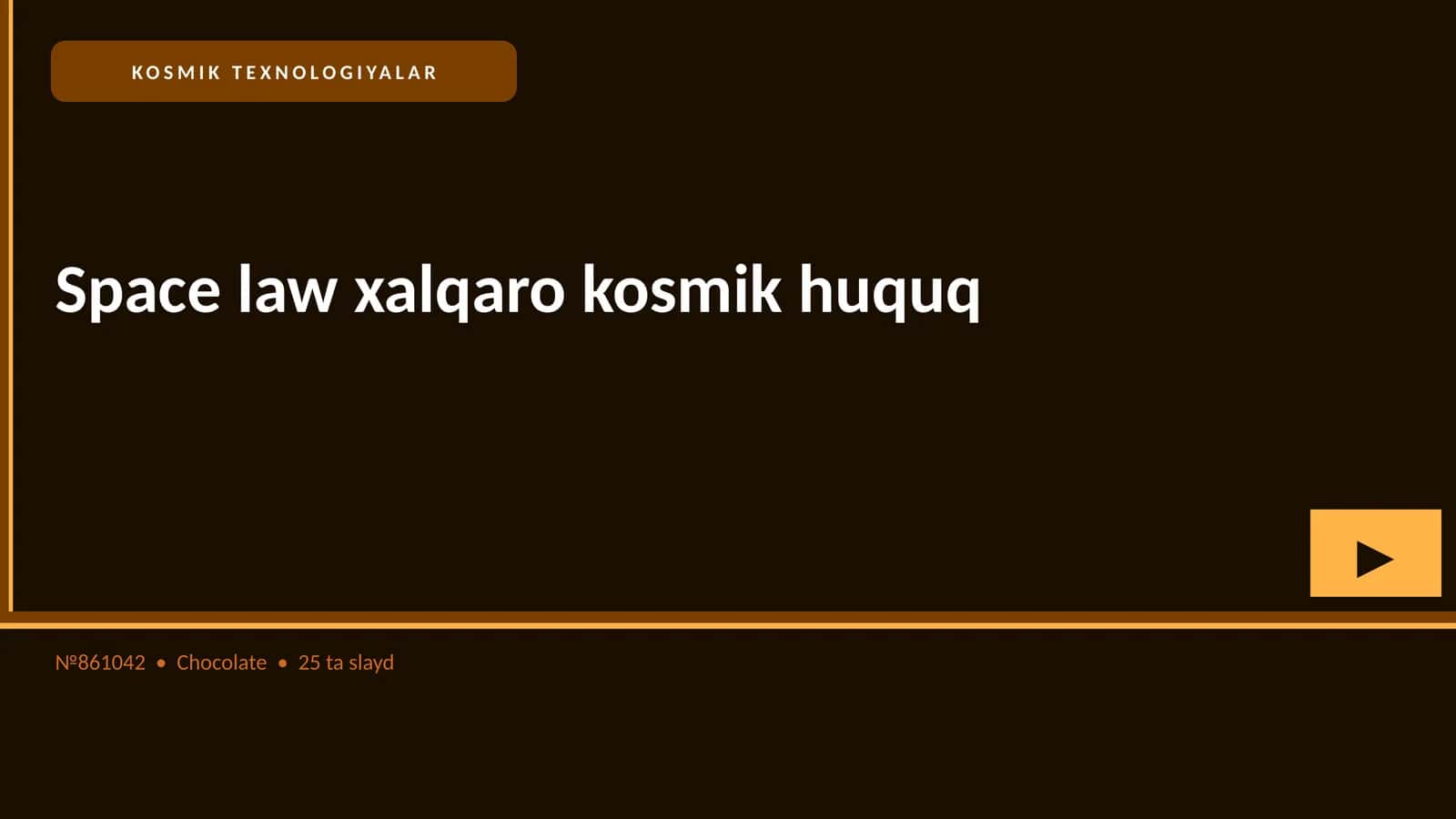 KOSMIK TEXNOLOGIYALAR