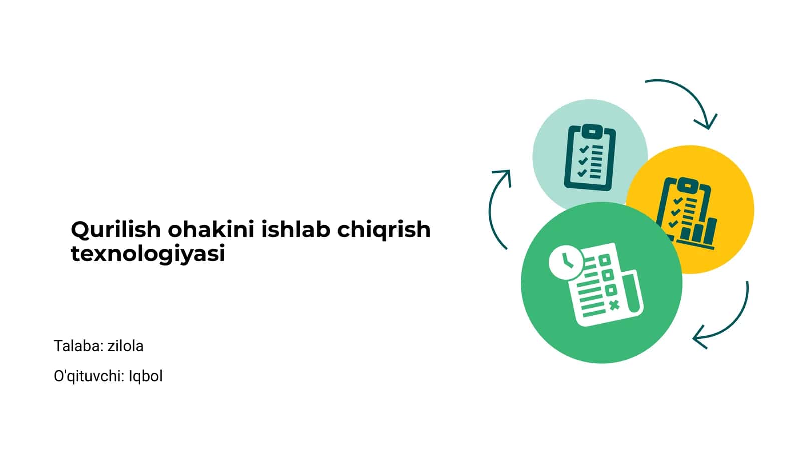 Qurilish ohakini ishlab chiqrish texnologiyasi