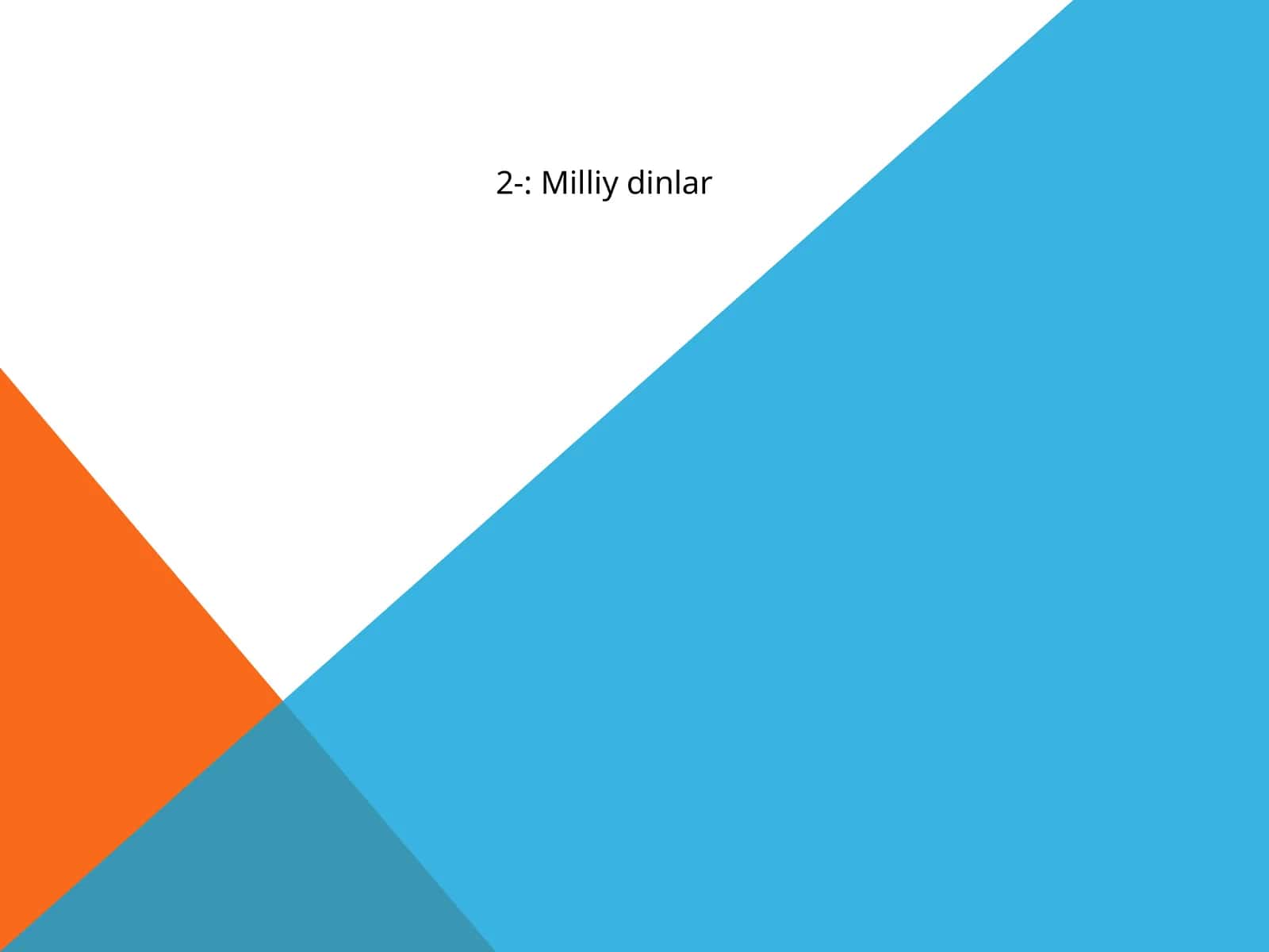 Milliy dinlar