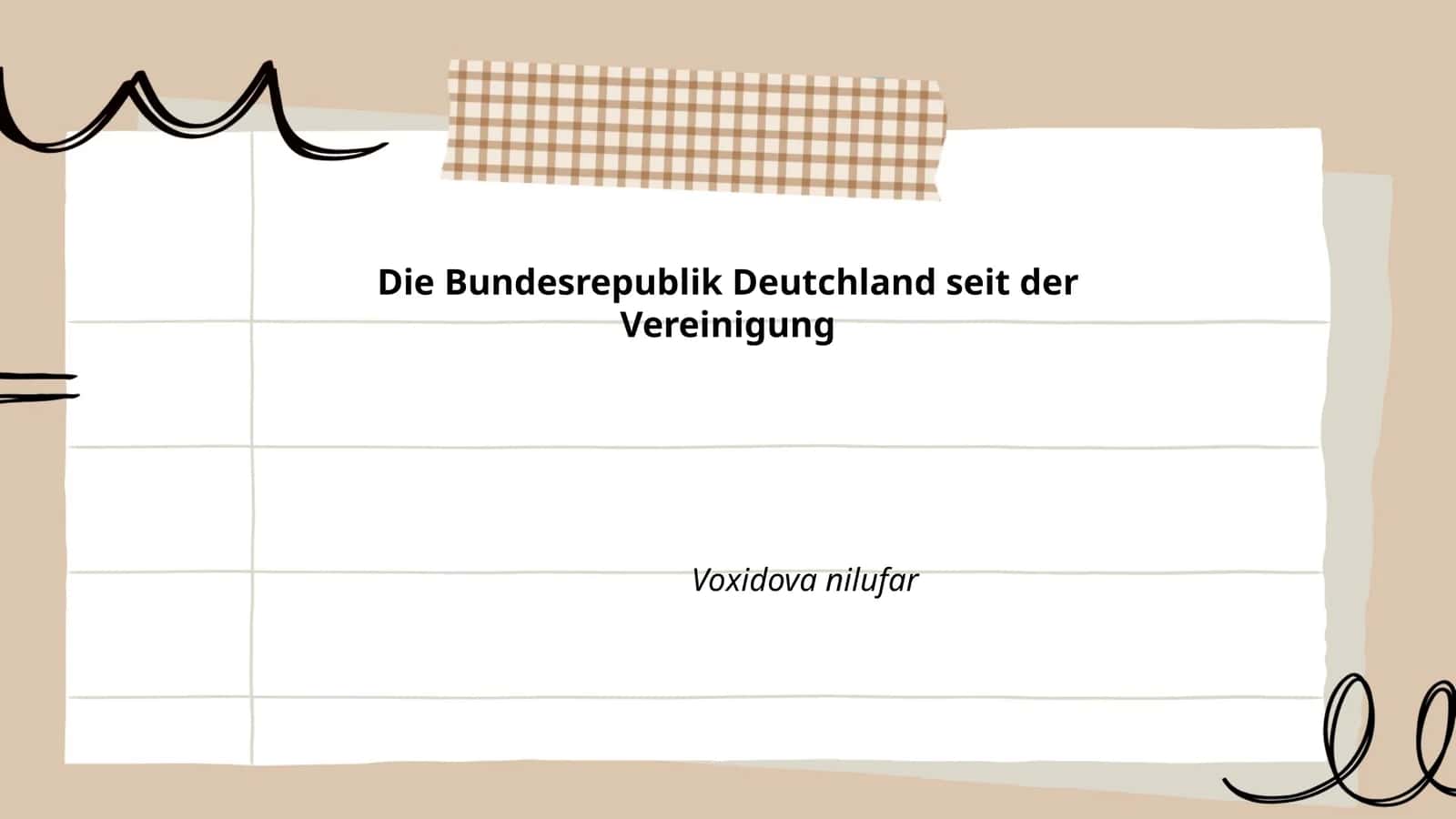 Die Wiedervereinigung Deutschlands