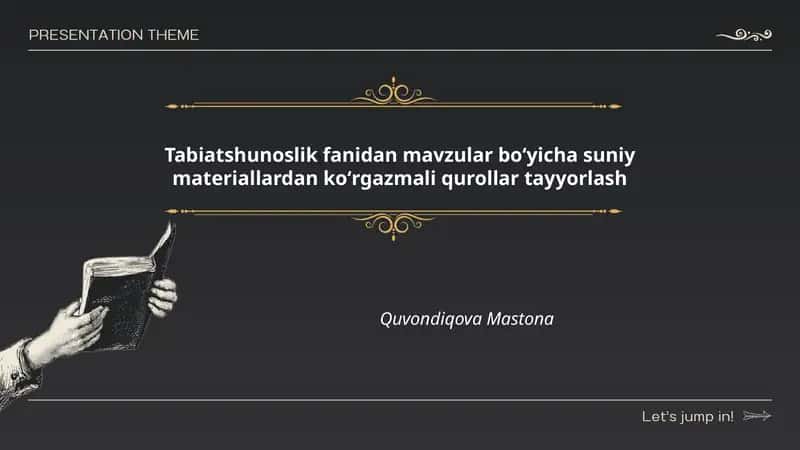 Tabiatshunoslik fanidan mavzular boʻyicha suniy materiallardan koʻrgazmali qurollar tayyorlash