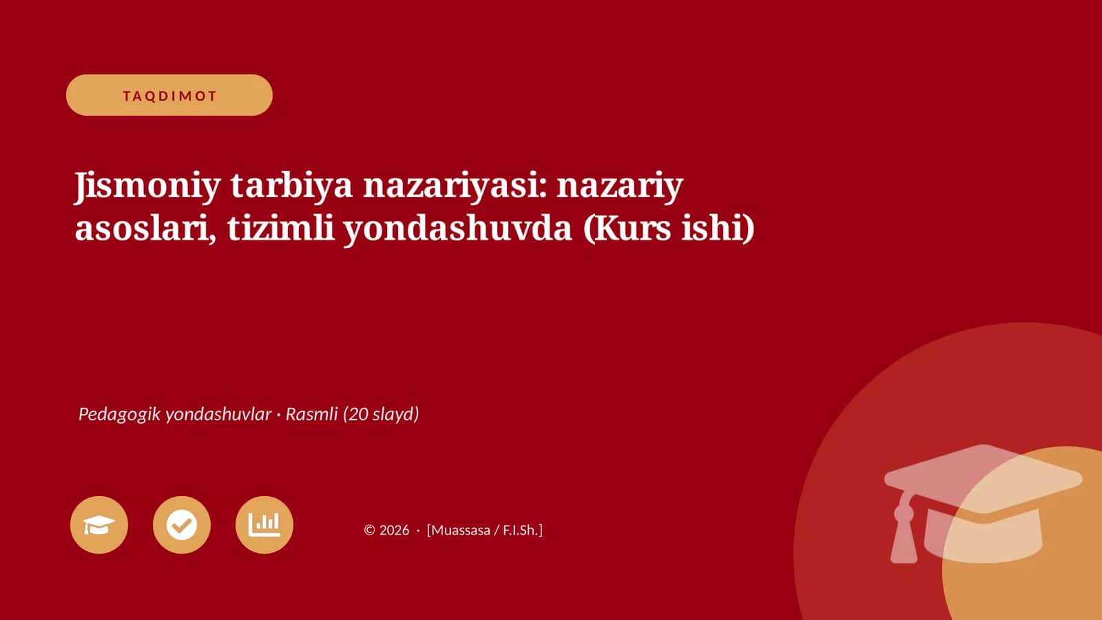 Jismoniy tarbiya nazariyasi: nazariy asoslari, tizimli yondashuvda (Kurs ishi)