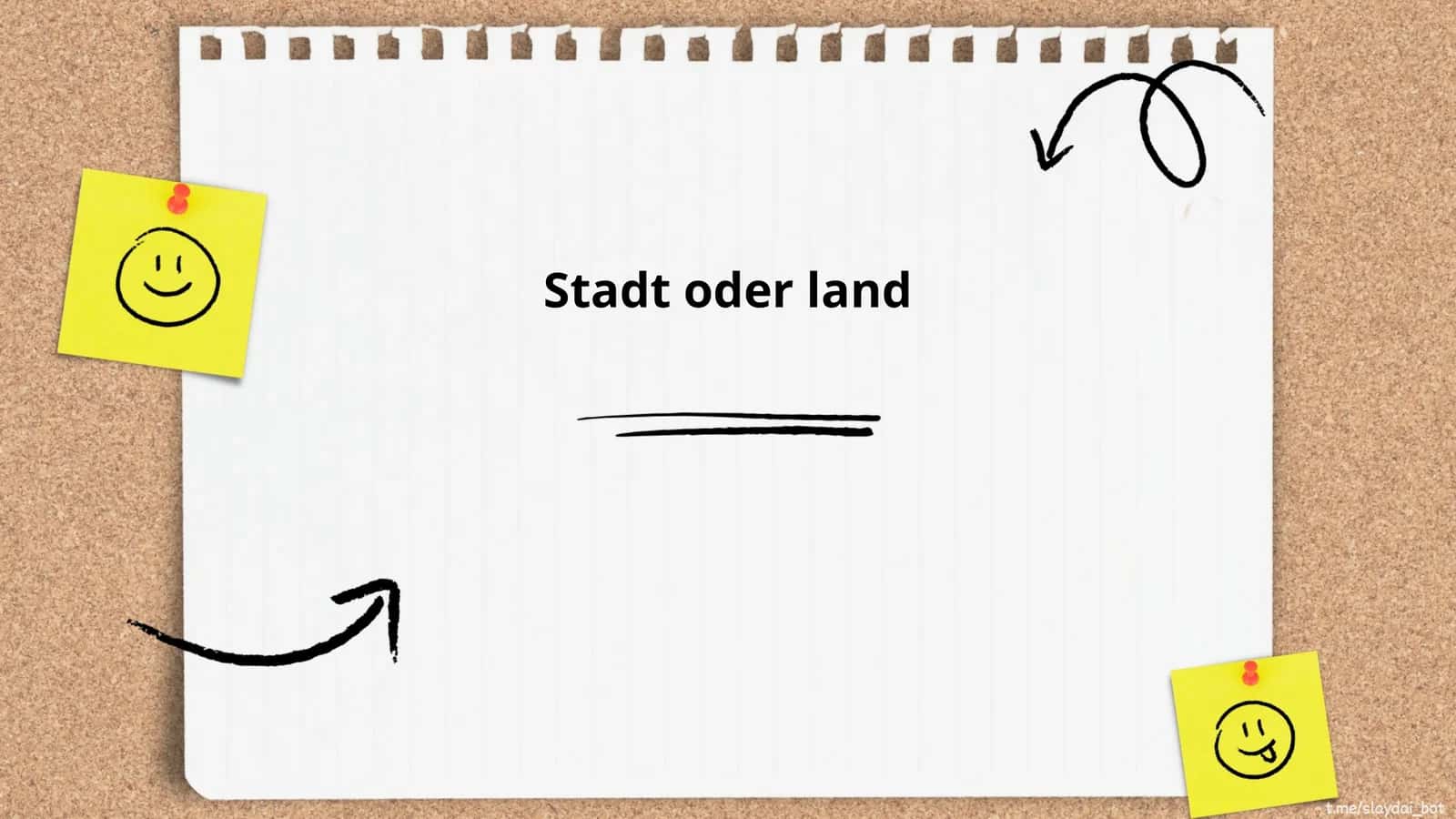 Stadt oder land