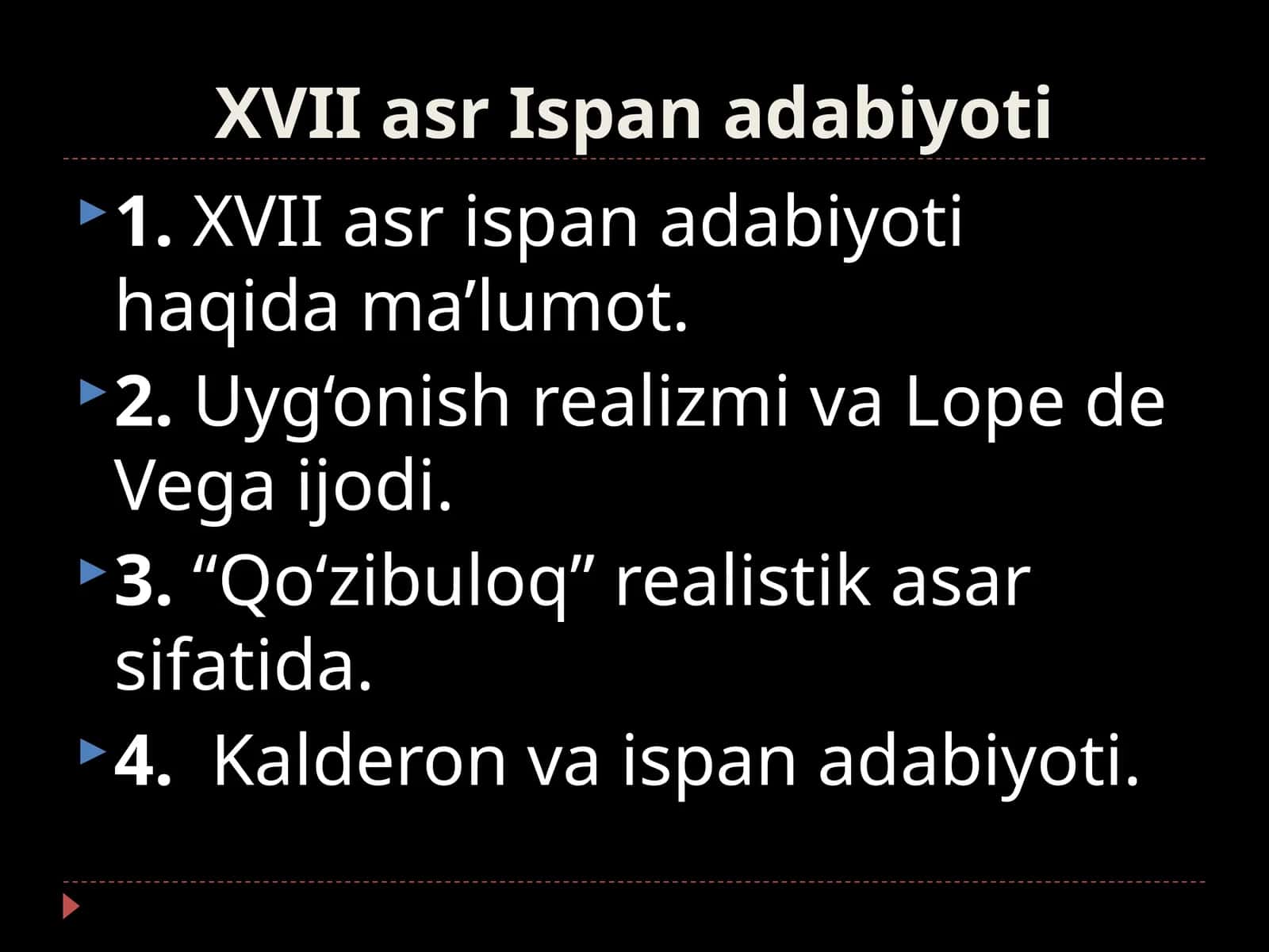XVII asr Ispan adabiyoti