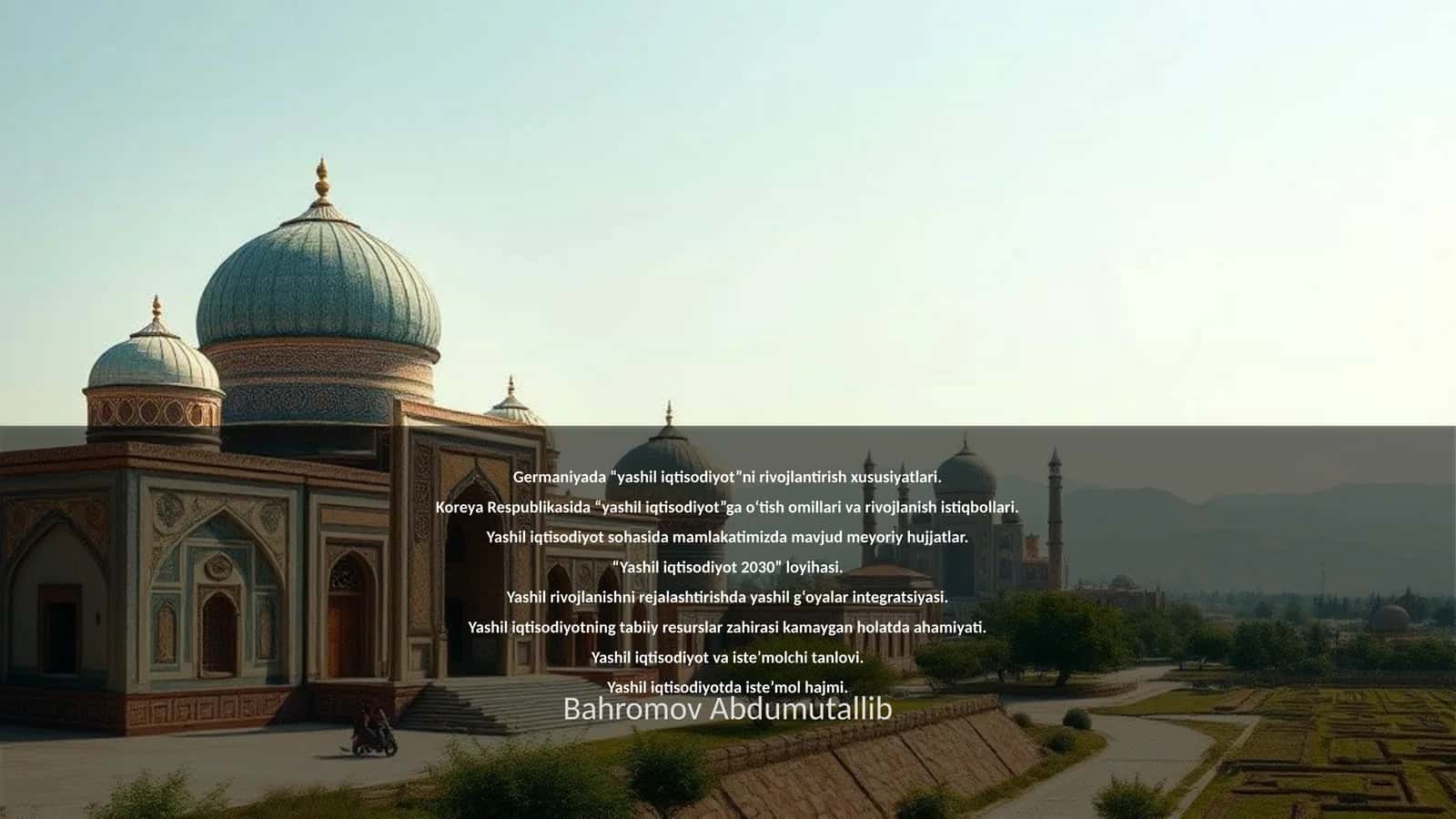 Bahromov Abdumutallib