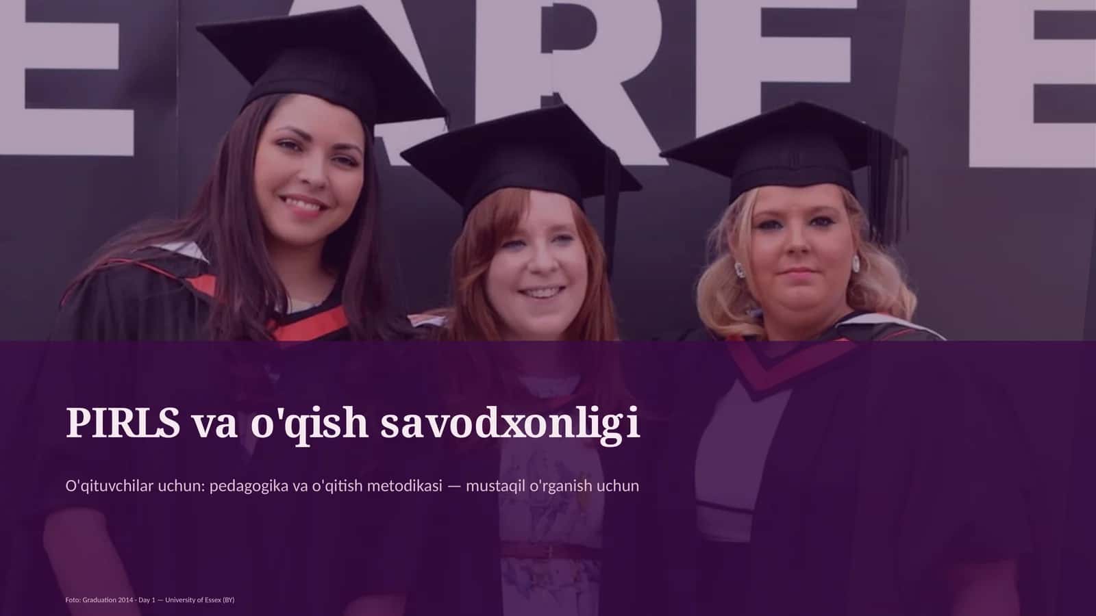 PIRLS va o'qish savodxonligi
