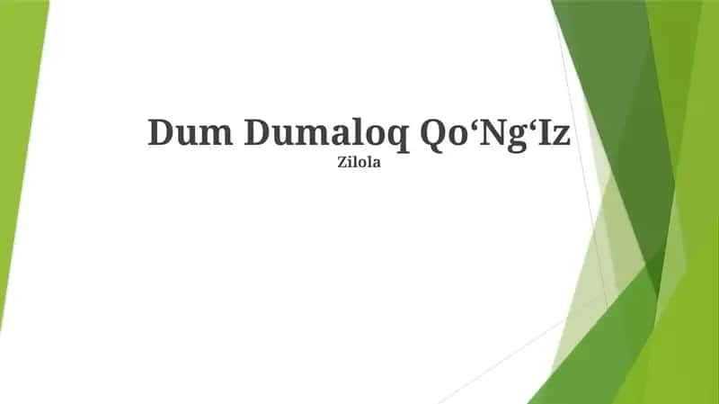Dum Dumaloq QoʻNgʻIz