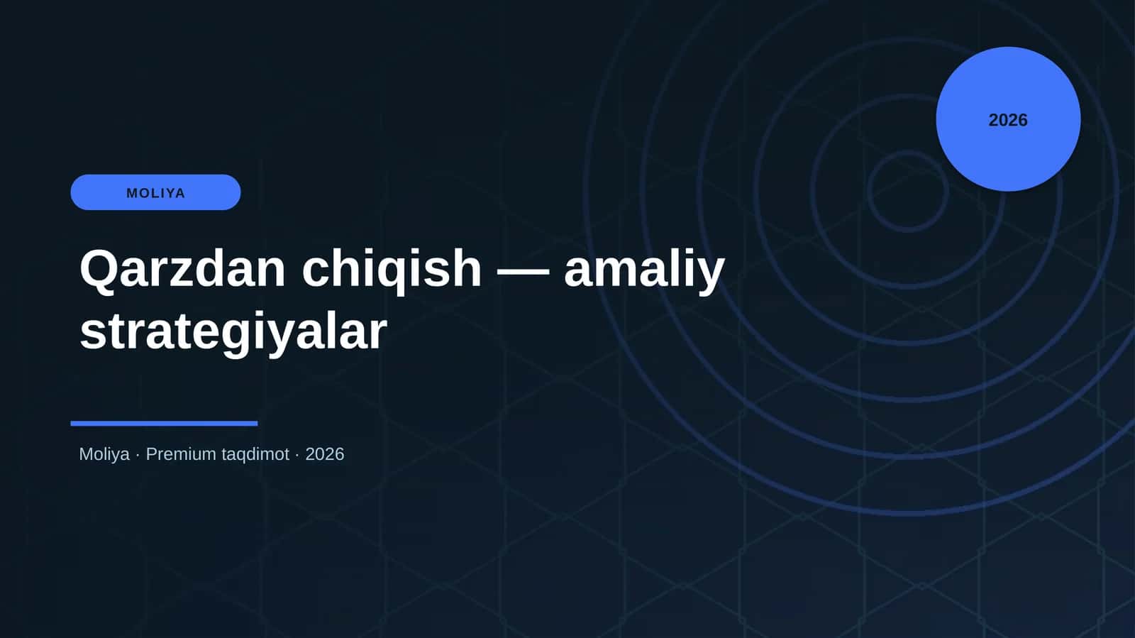 Qarzdan chiqish — amaliy strategiyalar